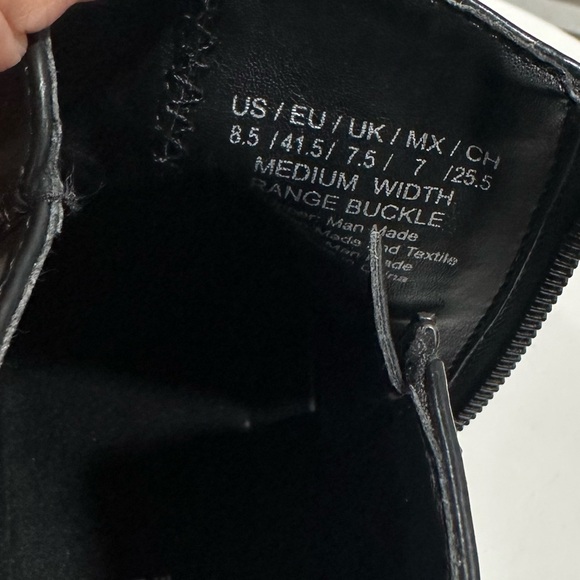 👞 KENNETH COLE REACTION 👞 Range Buckle Black Boot Size: 8.5 - Picture 12 of 13